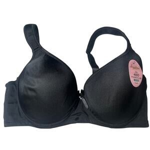Angelina Underseam Adjustable Black Bra NWT 40DD